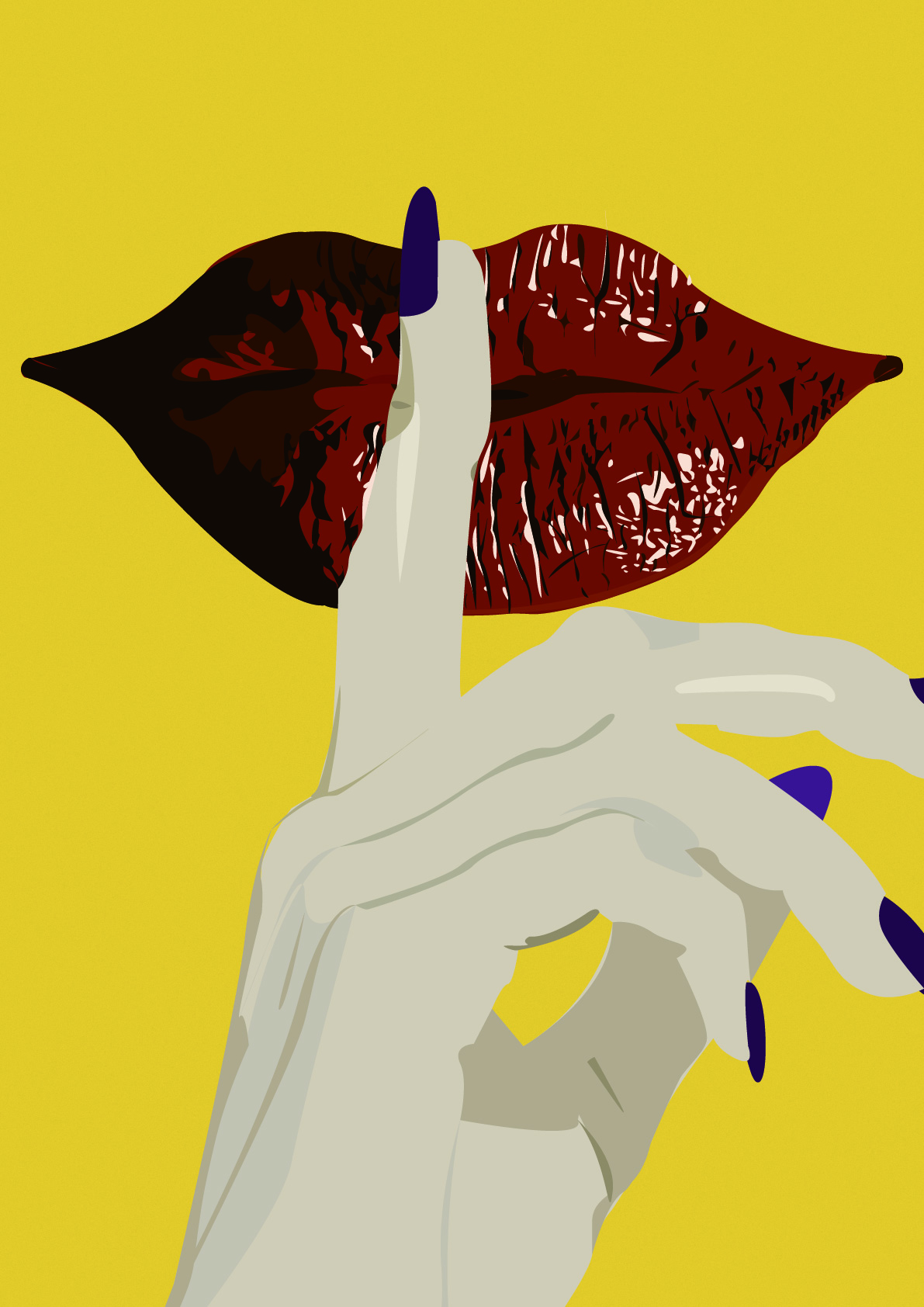 poster,nada-blanco,Art,interior,shhh